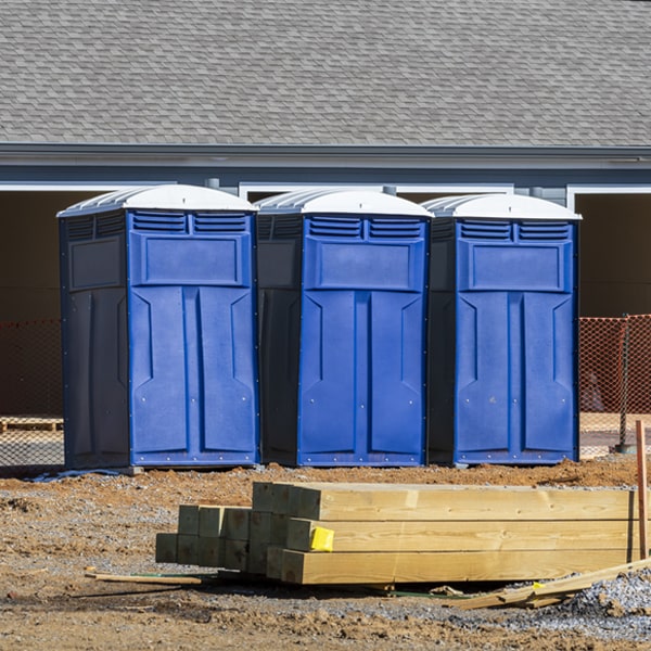 are there any restrictions on what items can be disposed of in the portable toilets in Hancocks Bridge